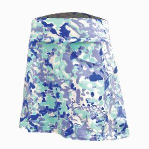Garb Blue/Purple Watercolor Print UPF Protective Golf Skort Skirt
